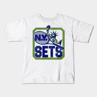 New York Sets Defunct 70s Tennis Team Kids T-Shirt